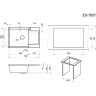 Кухонная мойка GRANULA ESTETICA ES-7807 базальт 7807 BAZALT