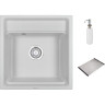Кухонная мойка GRANULA KITCHEN SPACE KS-5002 арктик (белый) 5002 APKTIK